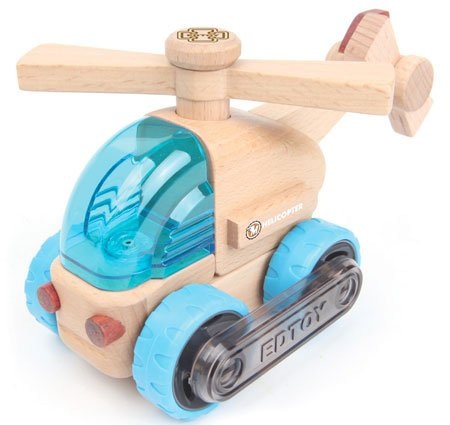 MANHATTAN TOYS EDTOY MAGNAMOBILES WOODEN HELICOPTER