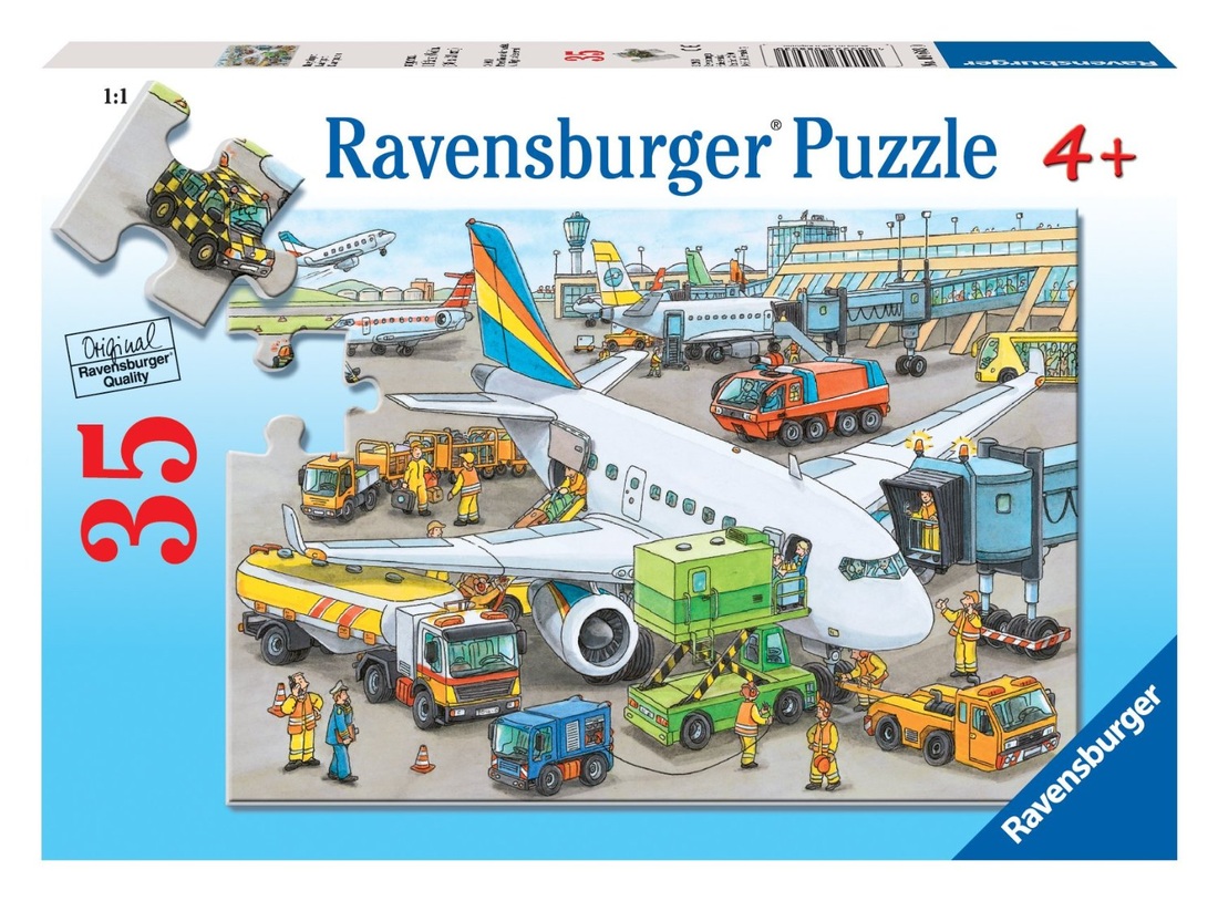 RAVENSBURGER JIGSAW PUZZLE 35 PIECES BUSY AIRPORT