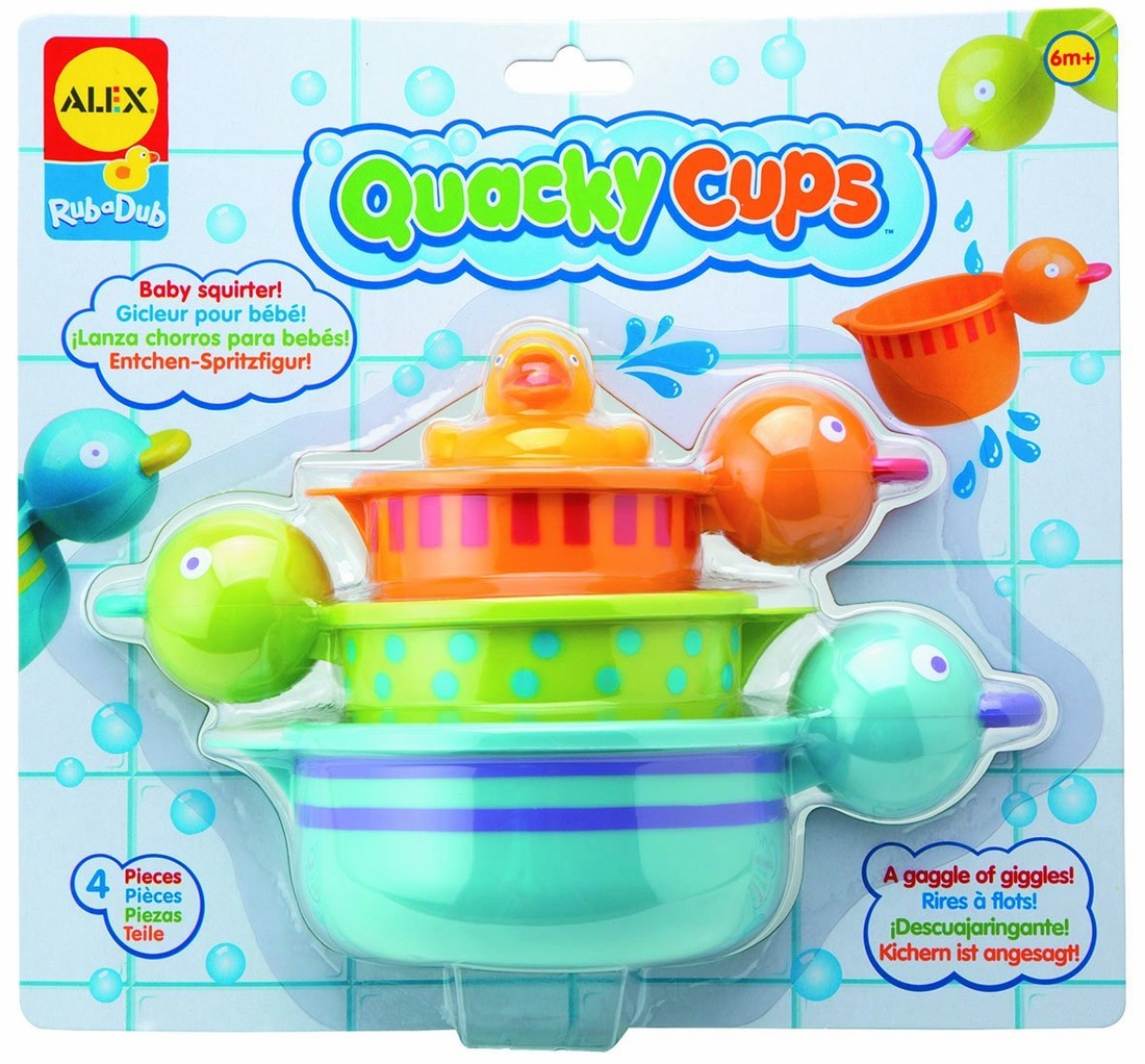 ALEX TOYS QUACKY DUCK CUPS BATH TOY